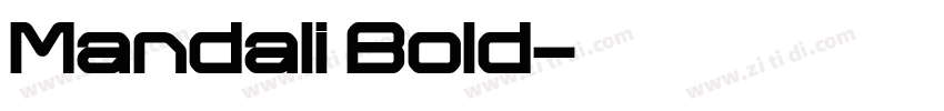 Mandali Bold字体转换